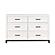 Garretson Dresser - White & Metallic Gray by Homelegance