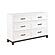 Garretson Dresser - White & Metallic Gray by Homelegance