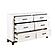 Garretson Dresser - White & Metallic Gray by Homelegance