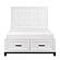 Garretson Full Platform Bed w/Footboard Storage - White & Metallic Gray by Homelegance