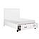 Garretson Full Platform Bed w/Footboard Storage - White & Metallic Gray by Homelegance