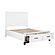 Garretson Full Platform Bed w/Footboard Storage - White & Metallic Gray by Homelegance