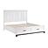 Garretson California King Platform Bed w/Footboard Storage - White & Metallic Gray by Homelegance