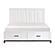 Garretson California King Platform Bed w/Footboard Storage - White & Metallic Gray by Homelegance