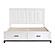 Garretson Eastern King Platform Bed w/Footboard Storage - White & Metallic Gray by Homelegance
