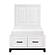 Garretson Twin Platform Bed w/Footboard Storage - White & Metallic Gray by Homelegance