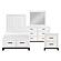 Garretson 4pc Twin Bedroom Set  - White & Metallic Gray by Homelegance