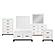 Garretson 5pc Twin Bedroom Set  - White & Metallic Gray by Homelegance