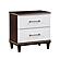 Niles Nightstand - White & Cherry by Homelegance