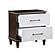 Niles Nightstand - White & Cherry by Homelegance