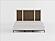 Oslo Queen Bed - White & Walnut by Homelegance