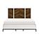 Oslo Eastern King Bed - White & Walnut by Homelegance