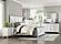 Chesterton Queen Bed - Antique White & Dark Brown by Homelegance