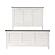 Chesterton Queen Bed - Antique White & Dark Brown by Homelegance