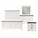 Chesterton 4pc Queen Bedroom Set  - Antique White & Dark Brown by Homelegance