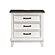Chesterton Nightstand - Antique White & Dark Brown by Homelegance