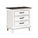 Chesterton Nightstand - Antique White & Dark Brown by Homelegance