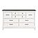 Chesterton Dresser - Antique White & Dark Brown by Homelegance