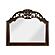 Adelina Mirror - Brown by Homelegance
