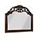 Adelina Mirror - Brown by Homelegance