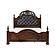 Adelina Eastern King Bed - Brown by Homelegance