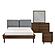 Astrid 4pc Queen Bedroom Set  - Walnut by Homelegance