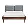 Astrid California King Platform Bed - Walnut by Homelegance