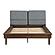Astrid California King Platform Bed - Walnut by Homelegance