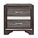 Luster Nightstand - Gray & Silver Glitter by Homelegance