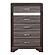 Luster Chest - Gray & Silver Glitter by Homelegance