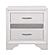 Luster Nightstand - White & Silver Glitter by Homelegance