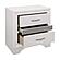 Luster Nightstand - White & Silver Glitter by Homelegance