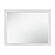 Luster Mirror - White & Silver Glitter by Homelegance