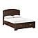 Hudson Queen Platform Bed w/Footboard Storage - Cherry  by Homelegance
