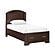 Hudson Twin Platform Bed w/Footboard Storage - Cherry  by Homelegance