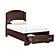Hudson Twin Platform Bed w/Footboard Storage - Cherry  by Homelegance