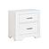 Hudson Nightstand - White  by Homelegance