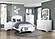 Hudson Twin Platform Bed w/Footboard Storage - White  by Homelegance