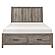 Bainbridge California King Platform Bed w/Footboard Storage - Weathered Gray by Homelegance