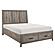 Bainbridge California King Platform Bed w/Footboard Storage - Weathered Gray by Homelegance