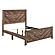 Corbin Queen Bed w/ Bold V-Pattern - Rustic Brown by Homelegance