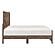 Corbin Queen Bed w/ Bold V-Pattern - Rustic Brown by Homelegance