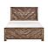 Corbin 5pc V-pattern Queen Bedroom Set  - Rustic Brown by Homelegance
