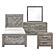 Corbin 4pc V-pattern Twin Bedroom Set  - Gray by Homelegance
