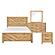 Corbin 4pc V-pattern Queen Bedroom Set  - Natural by Homelegance