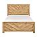 Corbin 5pc V-pattern Queen Bedroom Set  - Natural by Homelegance