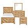 Corbin 4Pc V-pattern Twin Bedroom Set  - Natural by Homelegance