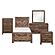 Corbin 5pc V-pattern Twin Bedroom Set  - Rustic Brown by Homelegance