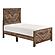 Corbin 5pc V-pattern Twin Bedroom Set  - Rustic Brown by Homelegance