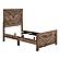 Corbin 5pc V-pattern Twin Bedroom Set  - Rustic Brown by Homelegance